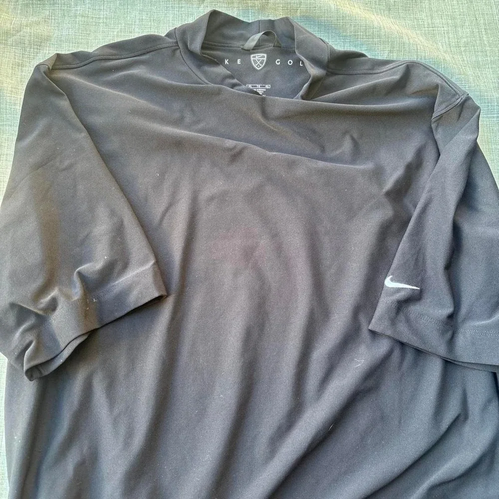 Nike black golf polo